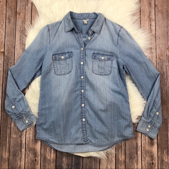 J. Crew Tops - [J. Crew] Mercantile Chambray Shirt Button down